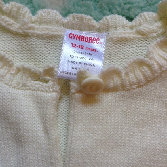 GYMBOREE ice cream social cardigan sweater 12-18 m - Picture 5 of 6